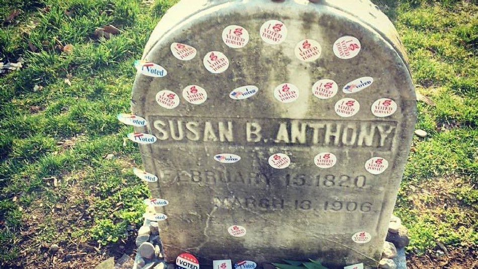 Hundreds Line Up to Visit Susan B. Anthony's Grave on This Historic Election Day