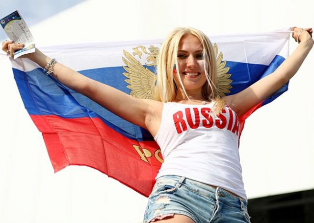 MARSEILLE, FRANCE - JUNE 11: A Russia supporter poses for photographs prior to the UEFA EURO 2016 Group B match between England and Russia at Stade Velodrome on June 11, 2016 in Marseille, France. (Photo by Michael Steele/Getty Images)