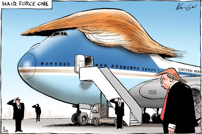 hair force one trump