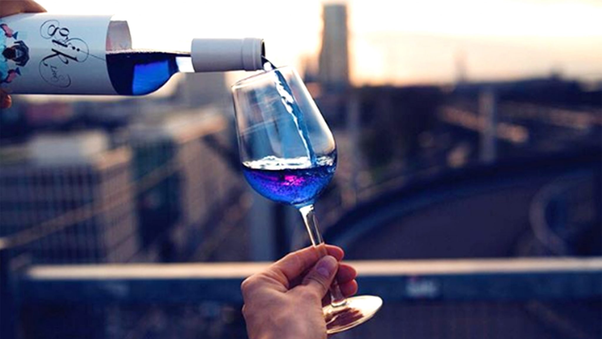 Blue Wine Is Trending Thanks to This Spanish Startup