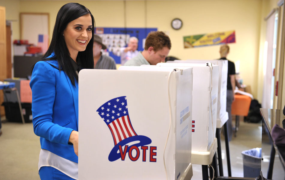 Celebrities Post Their Voting Selfies