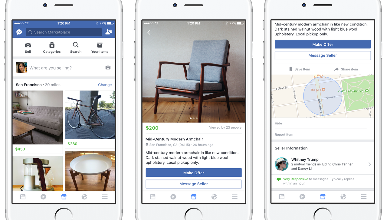 Facebook Launches Marketplace Feature for Local Buying and Selling
