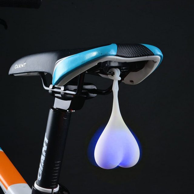 heart shaped bike tail funny gift