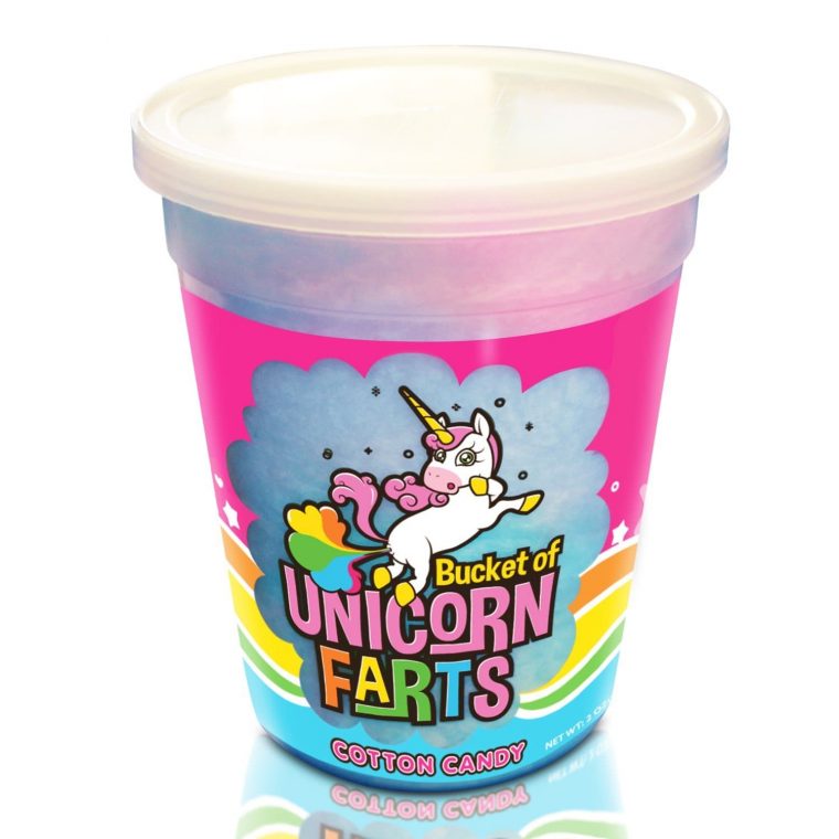 Bucket of Unicorn Farts Cotton Candy